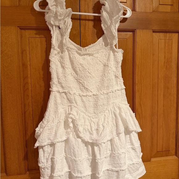 LoveShackFancy Textured White Dress - Picture 3 of 4